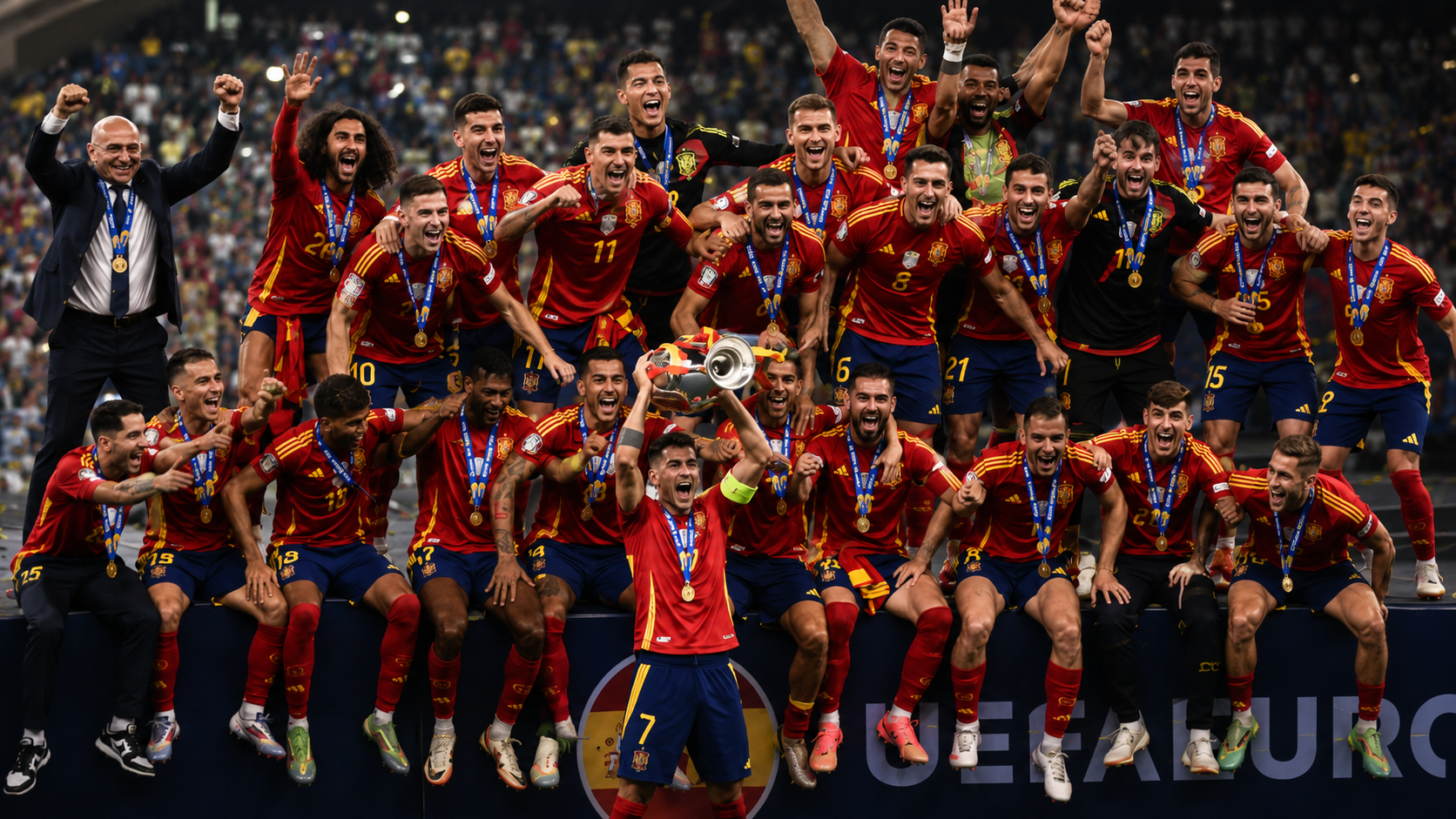 España celebra la Eurocopa 2024